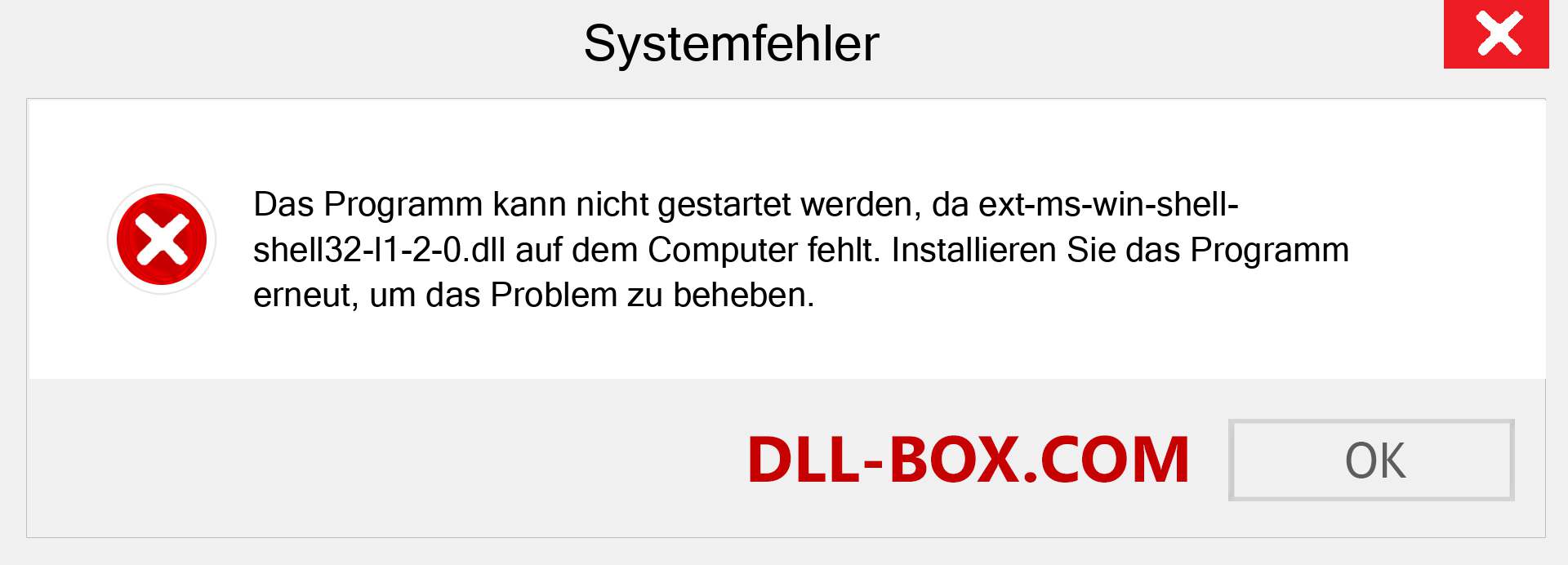 ext-ms-win-shell-shell32-l1-2-0.dll-Datei fehlt?. Download für Windows 7, 8, 10 - Fix ext-ms-win-shell-shell32-l1-2-0 dll Missing Error unter Windows, Fotos, Bildern